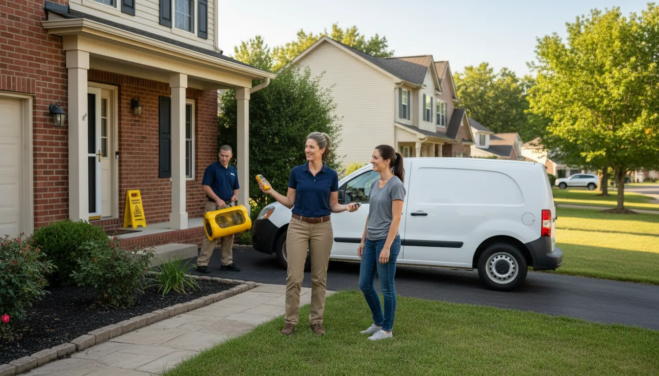 Residential water damage restoration in Lake Waccamaw, NC